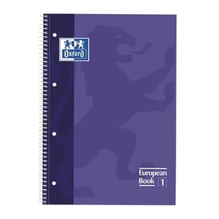 Caderno Com Espiral Quadriculado Oxford Violeta A4 80 Folhas