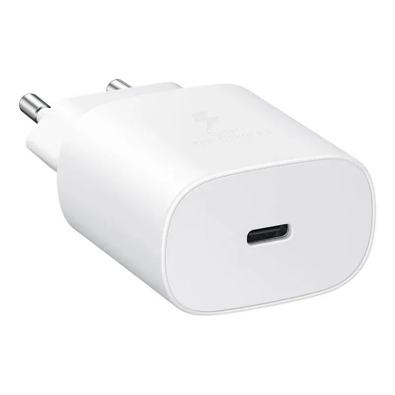 Carregador Samsung Fast Charge 25W USB Tipo-C TA800NWE Branco