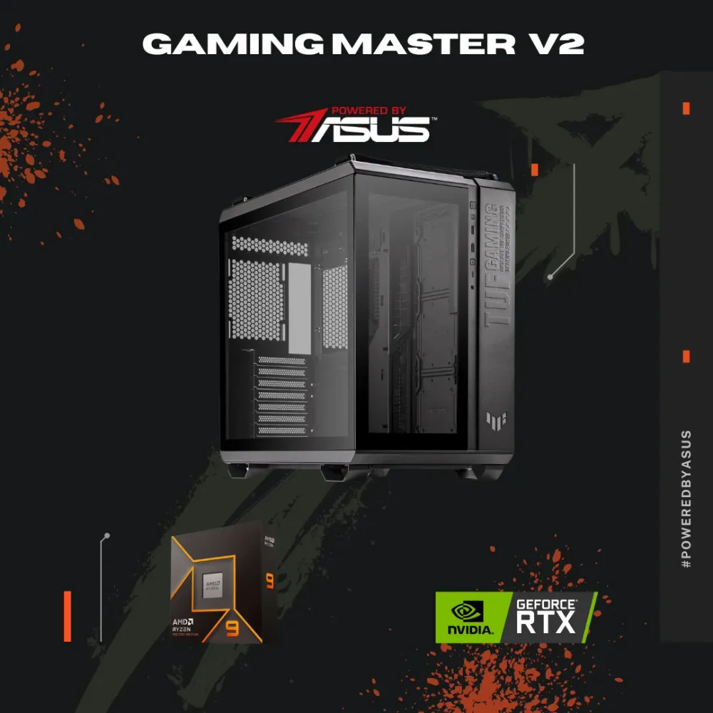 Computador Gaming Master V2 Powered By ASUS Ryzen 7 9800X3D 64GB 2TB SSD RTX 5080