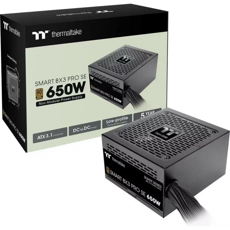 Fonte Alimentação Fonte de Alimentação Thermaltake Smart BX3 Pro SE 650W Certificação 80+ Bronze fixa