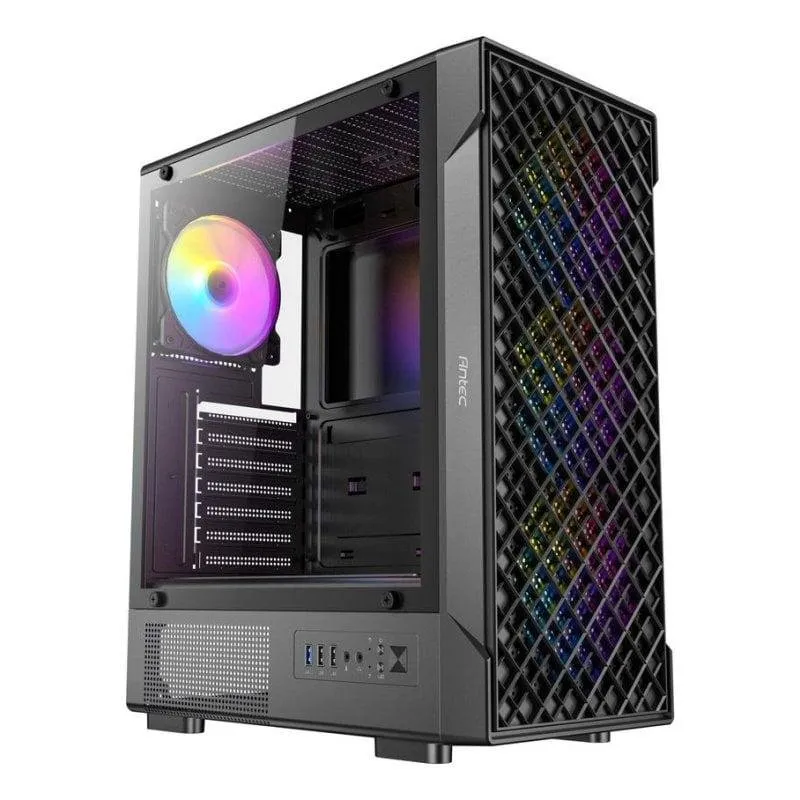 Caixa de Computador Caixa Antec VX-310 ARGB Midi Tower Vidro Temperado 4 Ventiladores