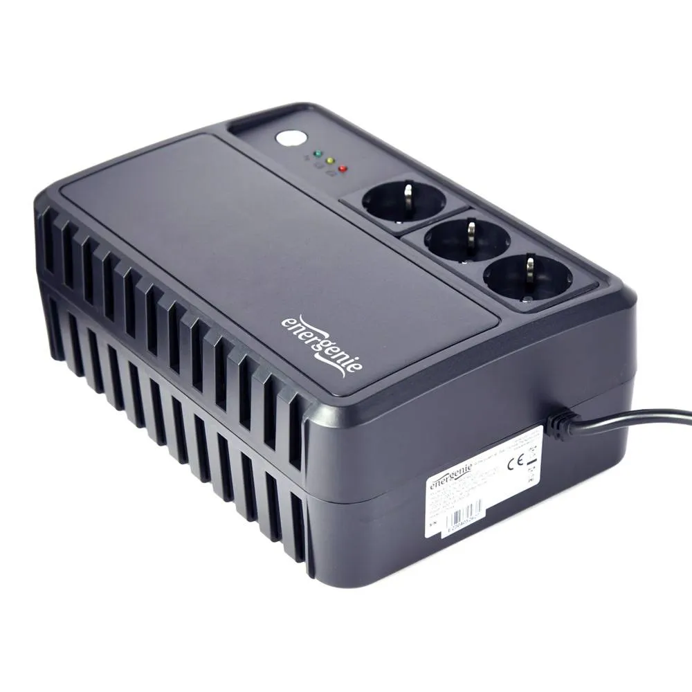 UPS Gembird EG-UPS-3SDT600-01 Desktop 600VA/360W Schuko Preta