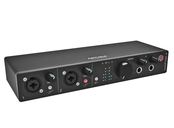 Arturia MiniFuse 4 Preto Interface Áudio USB 4x4 24bits 192kHz