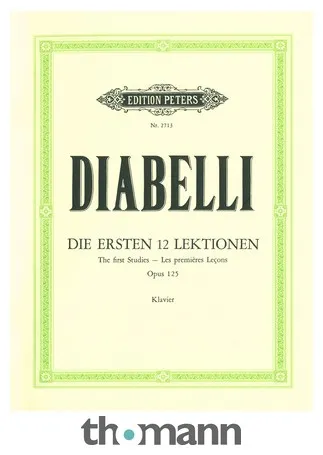 Edition Peters Diabelli Erste 12 Lektionen