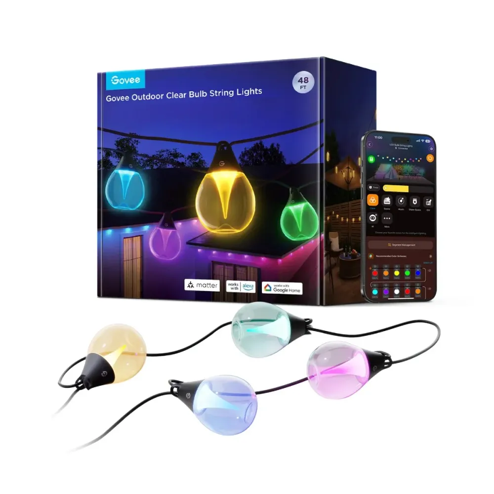 Luzes LED para Exterior Govee H7025 Wi-Fi + Bluetooth 15m