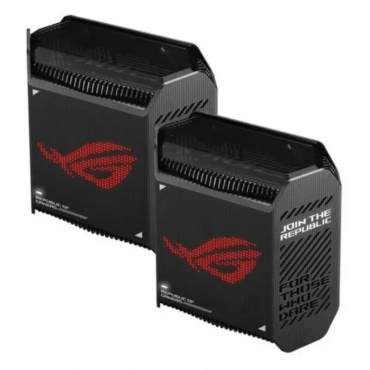 Router ASUS ROG Rapture GT6 WiFi Mesh AX10000 Tri-Band MU-MIMO Preto (Pack 2)