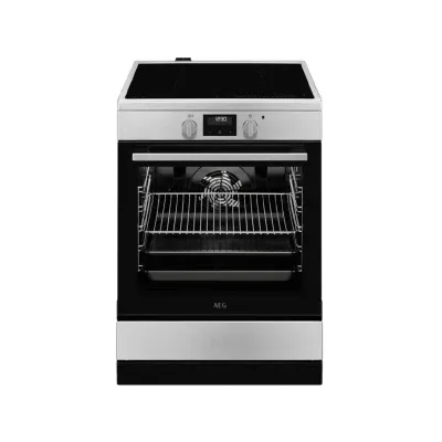 Fogão c/Placa Indução AEG CIB6646ABM 73L 4 Zonas Inox