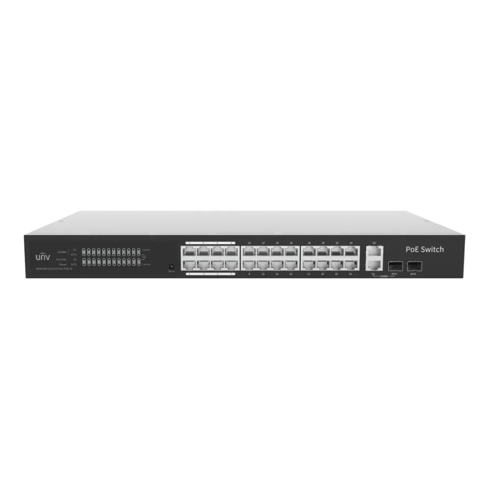 Switch Uniview NSW3000 24 Portas Gigabit PoE - UV-NSW3000-25GT1GP1GC-POE-IN