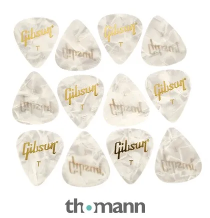 Gibson Perloid Picks Thin 12pc