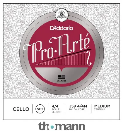 Daddario J59 Pro Arte Cello 4/4 medium