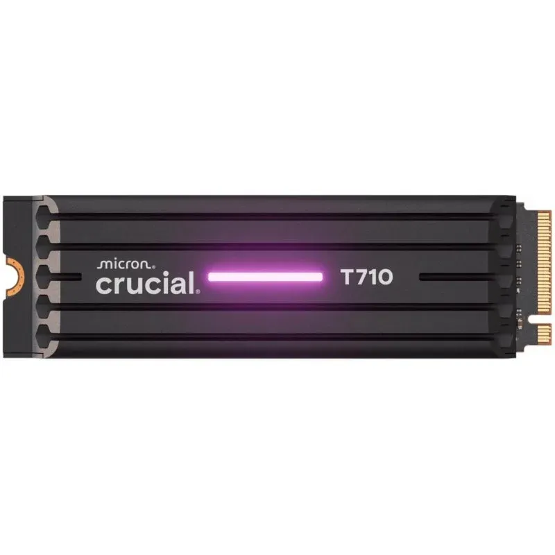 Disco Rígido Disco Duro Crucial T710 4TB M.2 SSD 14500 MB/s Dissipador