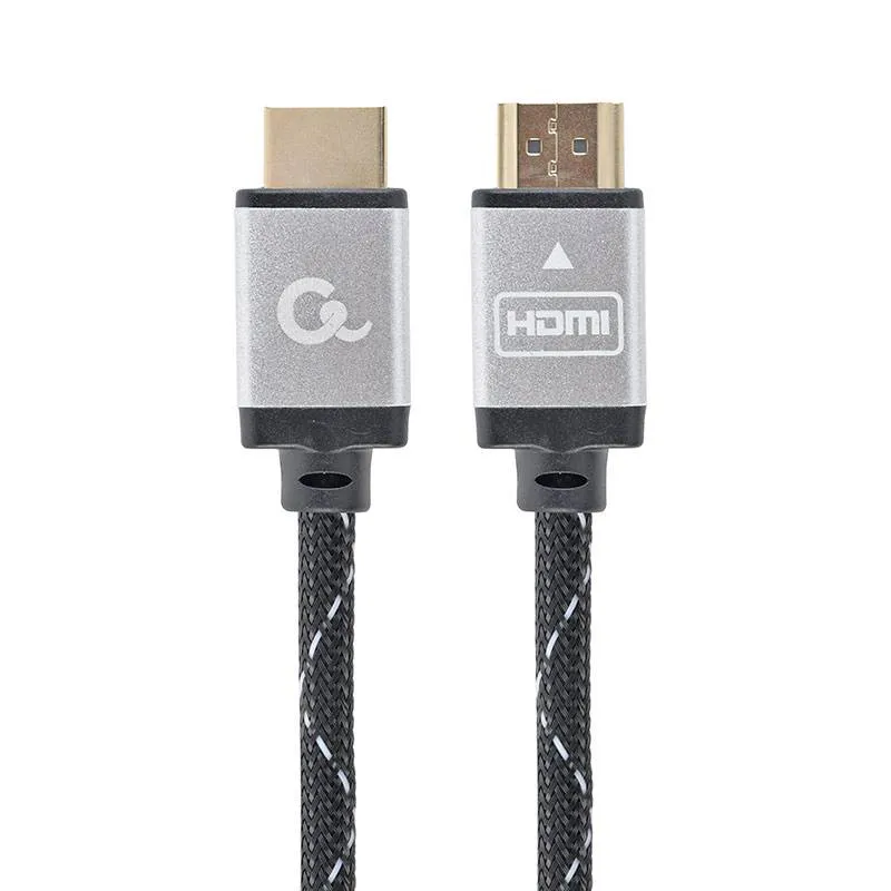Cabo HDMI 2.0 4K 60Hz Gembird CCB-HDMIL-3M Select Plus Series Braided com Ethernet 3m Preto
