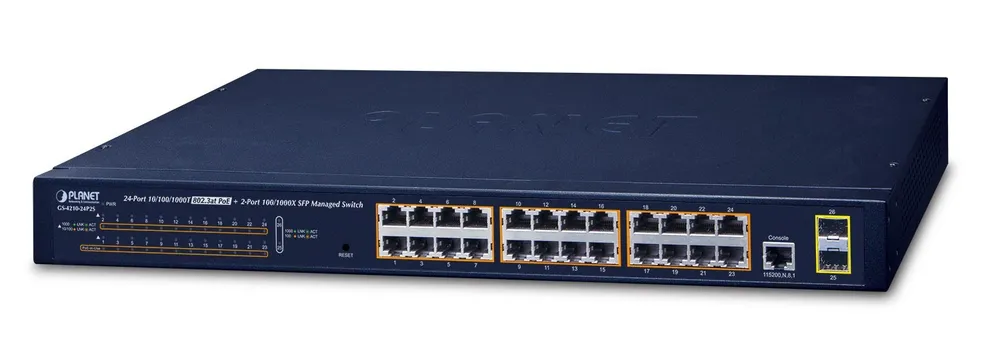 PLANET GS-4210-24P2S network switch Managed L2/L4 GS-4210-24P2S
