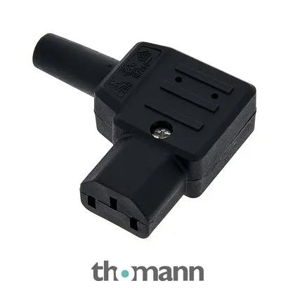 Stairville IEC connector fmale angled C13