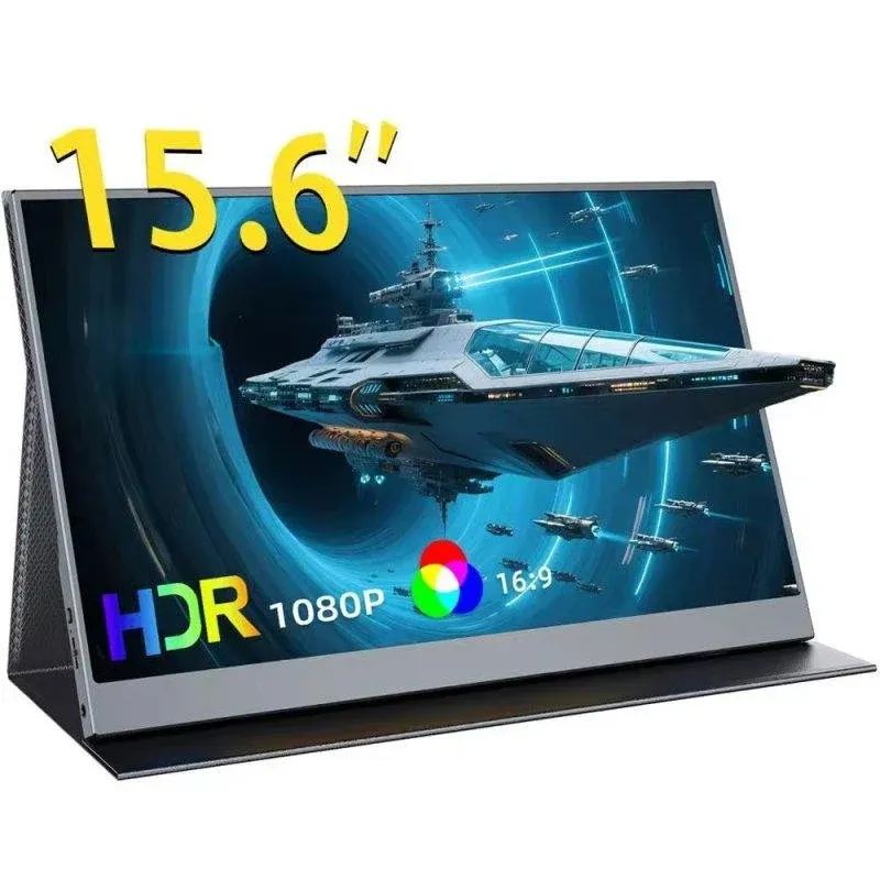 Monitor Uperfect 15.6" FullHD 60Hz IPS Freesync HDR USB-C HDMI Tempo de Resposta Rápido