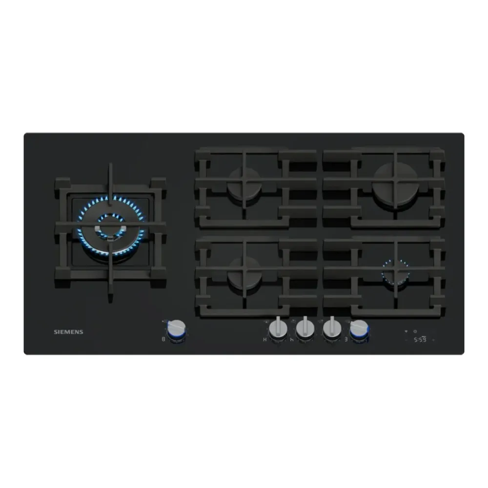 Placa a Gás Siemens 5 Zonas 12500W Preta - ER9A6SH40