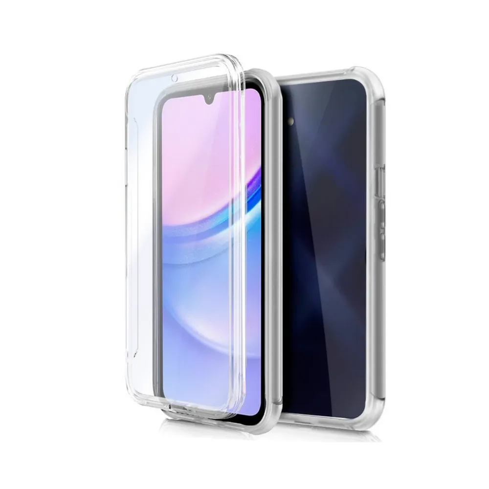 Capa Silicone Frente e Verso Samsung Galaxy A15/A15s 5G Transparente