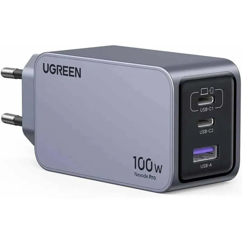 Carregador Ugreen Nexode Pro 100W 1xUSB-A c/ Cabo USB-C Cinzento