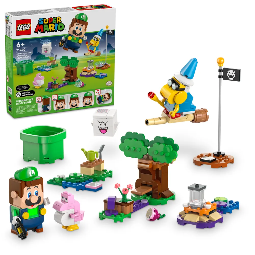 LEGO Super Mario: Aventuras interativas com o LEGO Luigi | Idades 6+ | 210 Peças | Item 71440