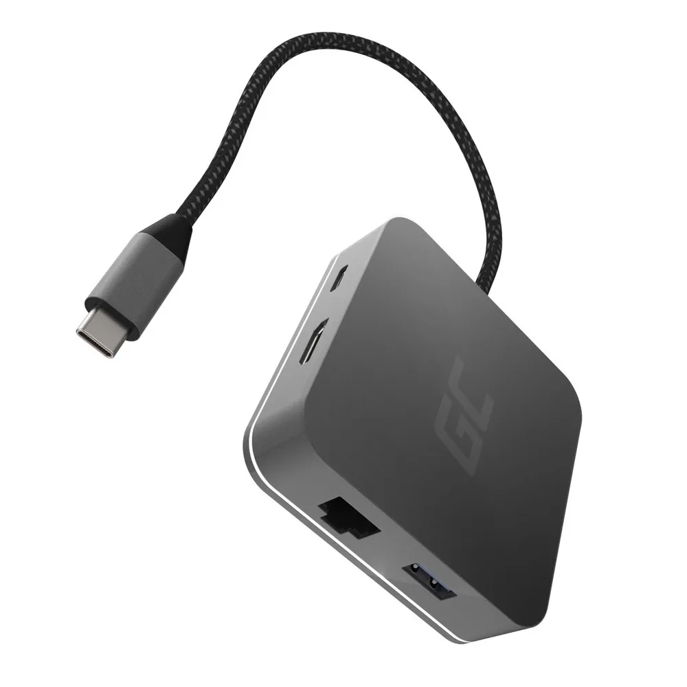 Green Cell AK61 interface hub USB 3.2 Gen 1 (3.1 Gen 1) Type-C AK61