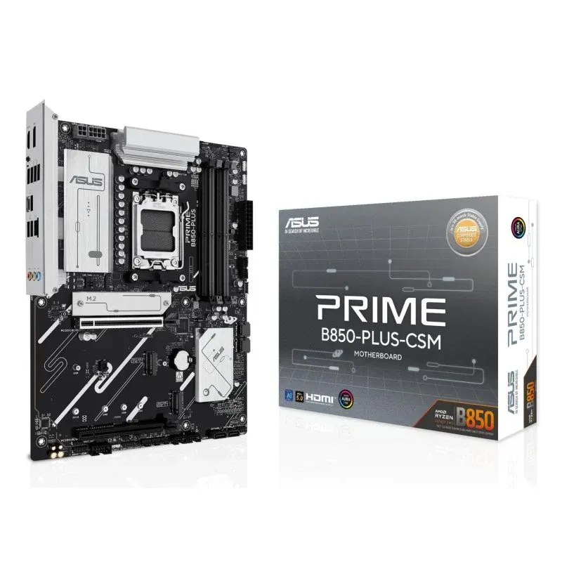 ASUS PRIME B850-PLUS-CSM Motherboard ATX AM5, DDR5, M.2 PCIe 5.0, LAN 2.5GbE