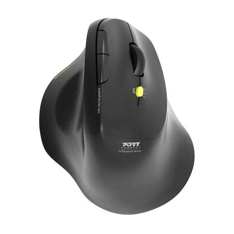 Rato Port Designs Ergo Soft 910200 Bluetooth 2.4GHz 1600 DPI Preto Ergonómico