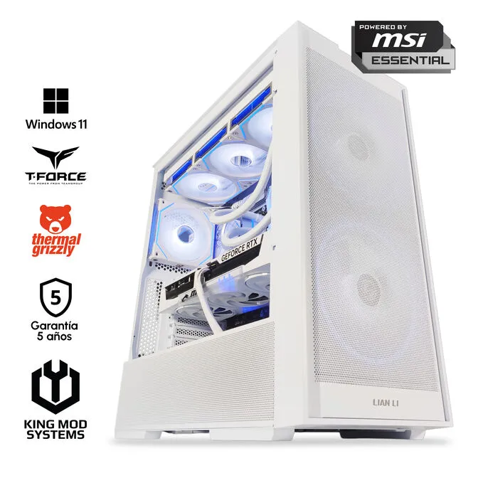 Computador King Mod Gamer-PC Ryzen 7 9800X3D 32GB DDR5 2TB RTX 5080 WiFi W11