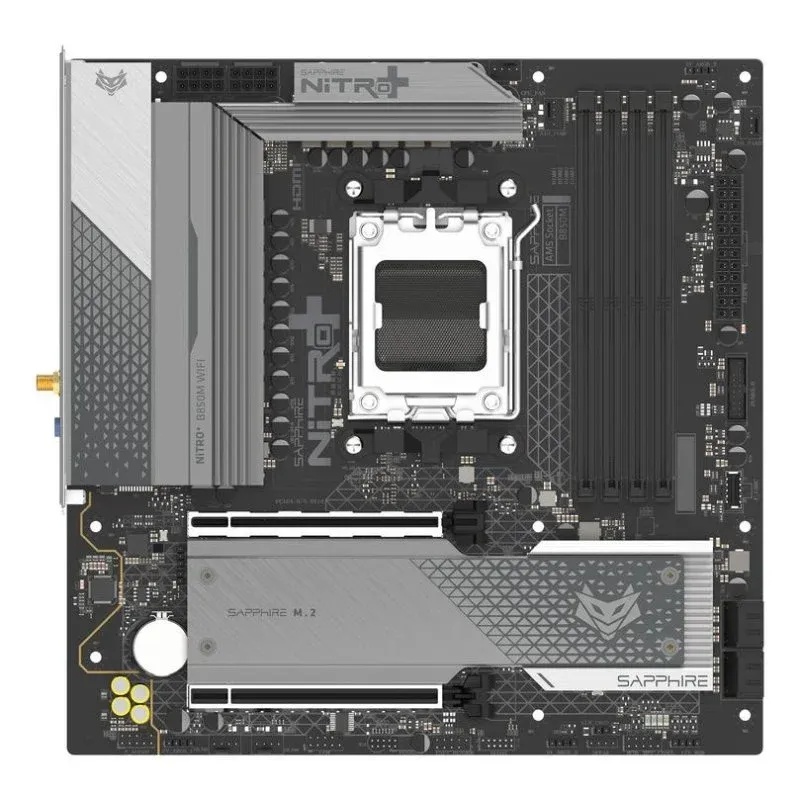 Motherboard Sapphire NITRO+ B850M WIFI AMD B850 Socket AM5 DDR5 Micro ATX WiFi 6 RGB