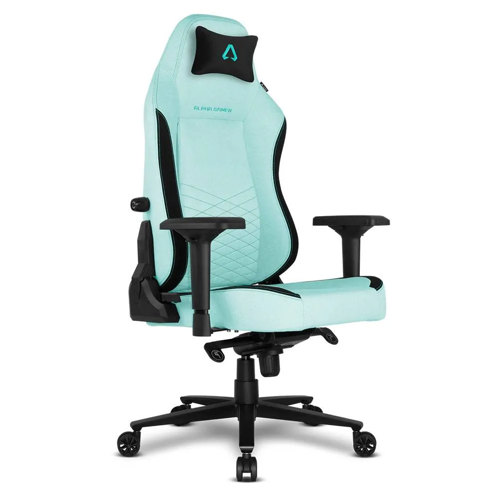 Cadeira Gaming Alpha Gamer Alegra V2 Fabric Verde/Preta - Recondicionado