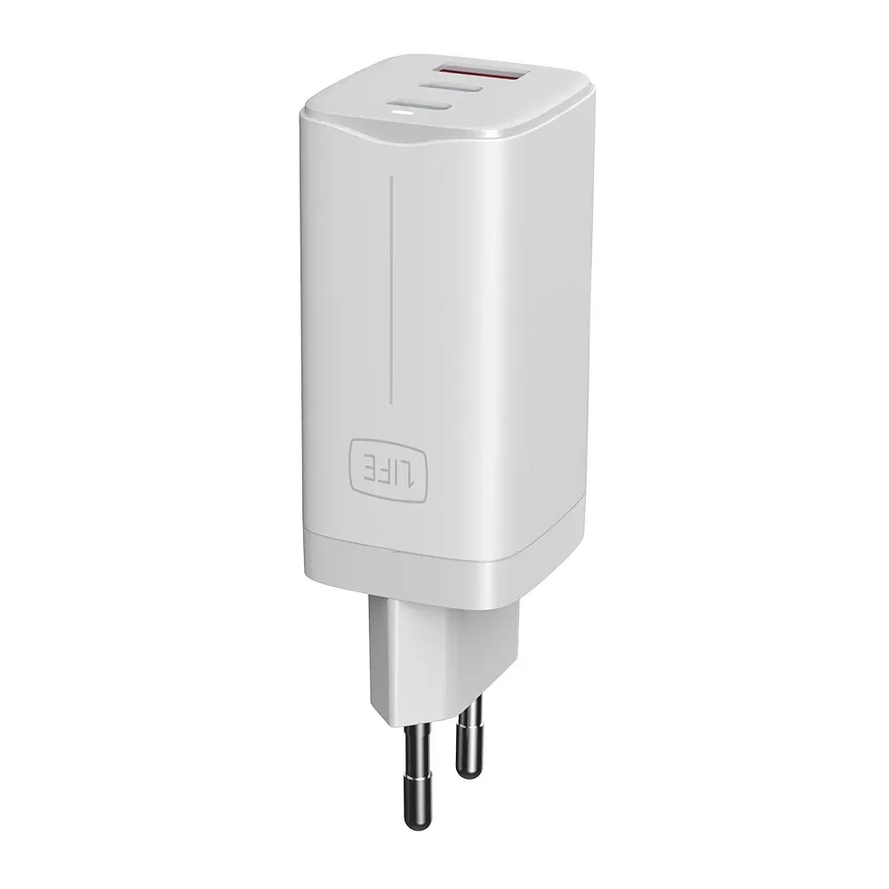Fonte Alimentação 1Life 1IFEPAXPRESS65GAN Adaptador de Alimentação Universal GaN 65W Branco