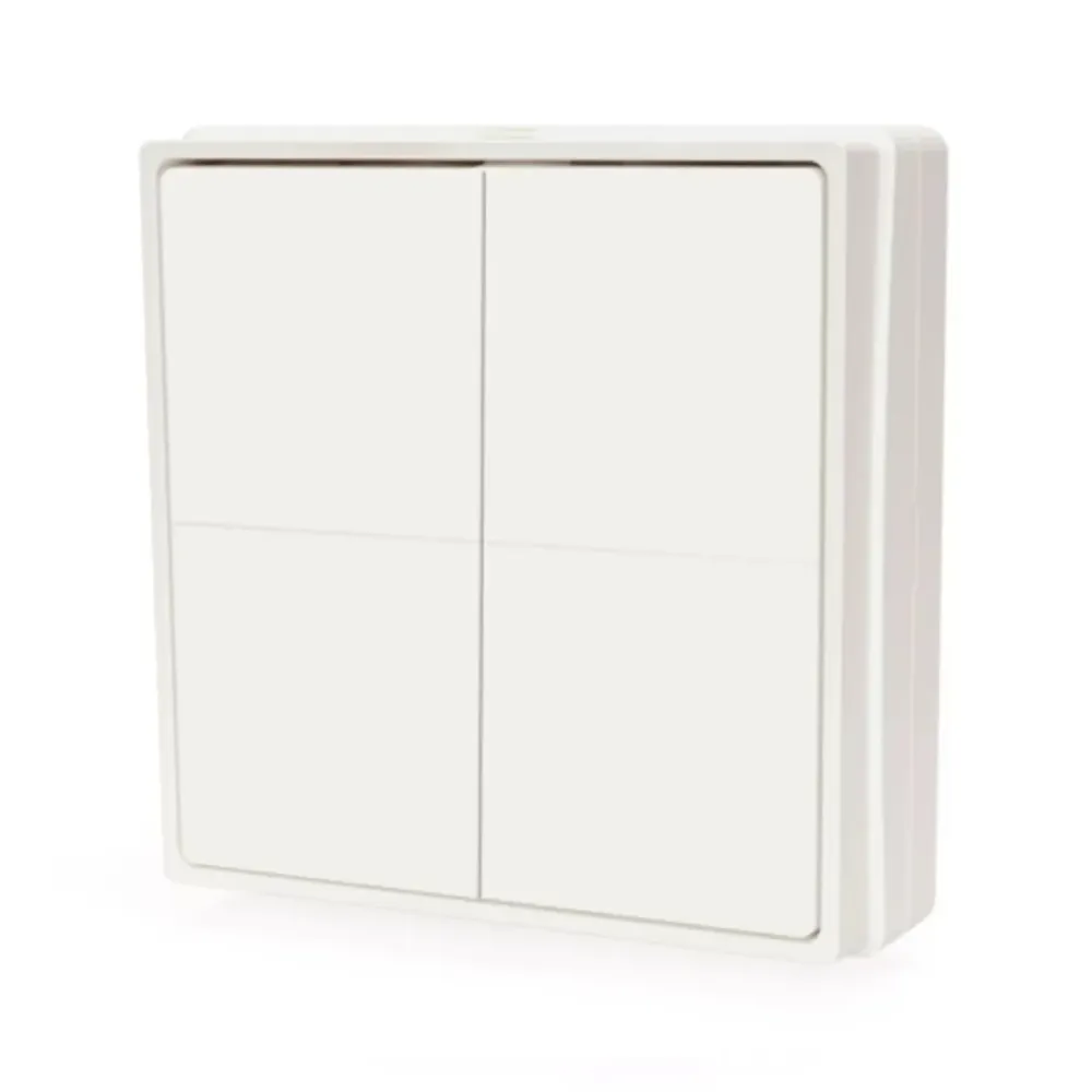 Interruptor Inteligente Shelly 4 Botões Bluetooth Branco