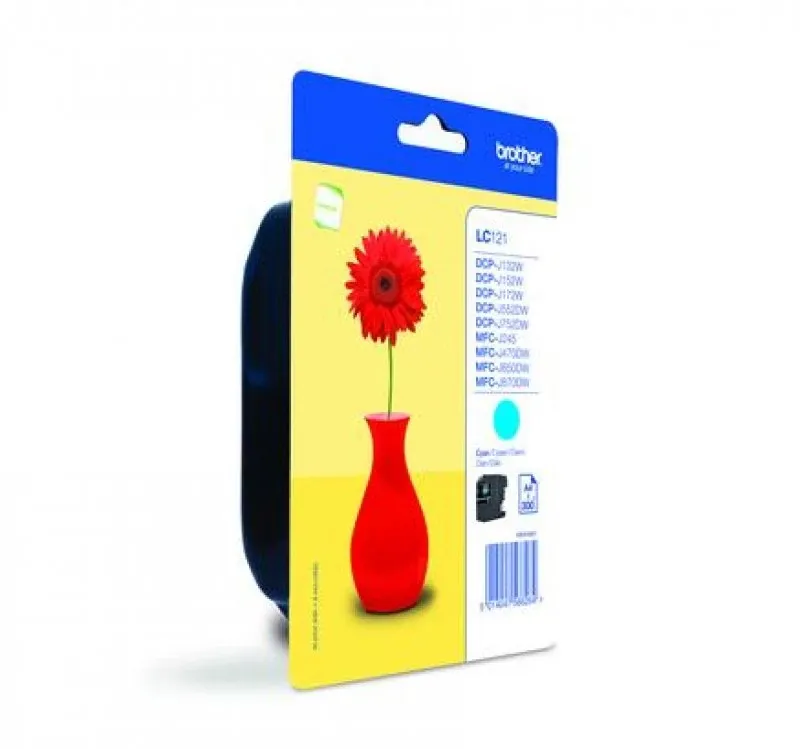 Cartucho tinta Cyan Blister, 300 págs., para: DCP-J552DW/DCP-J752DW/ MFC-J470DW e MFC-J870DW