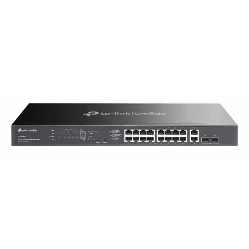Omada 20-Port Gigabit Easy Managed Switch with 16-Port PoE+