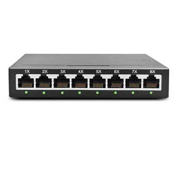 Switch Ntech Sw8pro, 8 Portas Gigabit ,10/100/1000 Mbps, Caixa Metalica