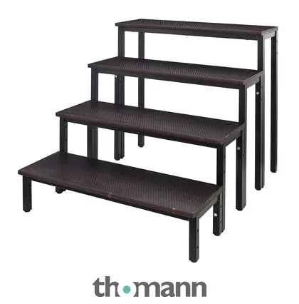 Stageworx Stairs 20 40 60 80cm Bk