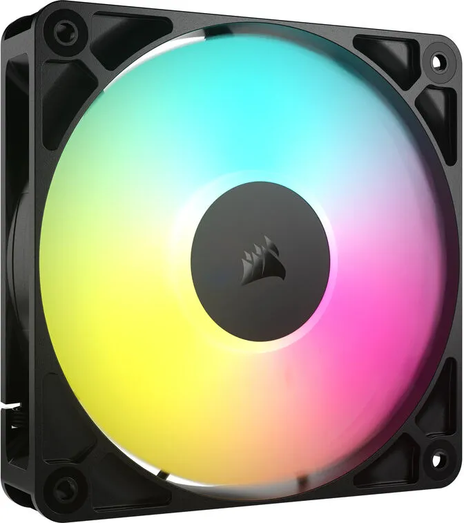 Ventoinha Corsair RS120 ARGB PWM Preta 120mm