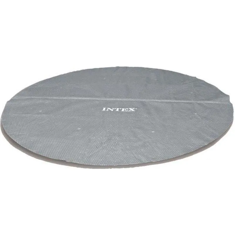 Tampa Solar Intex Reforçada a Bolhas para Piscinas Redondas, 4,20 m (até 4,27 m), 270 Microns, Cinza, 70% Material Reciclado
