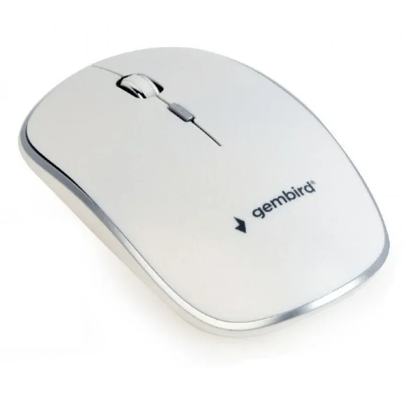Gembird MUSW-4B-01-W Rato Ótico Sem Fios 1600 DPI Branco