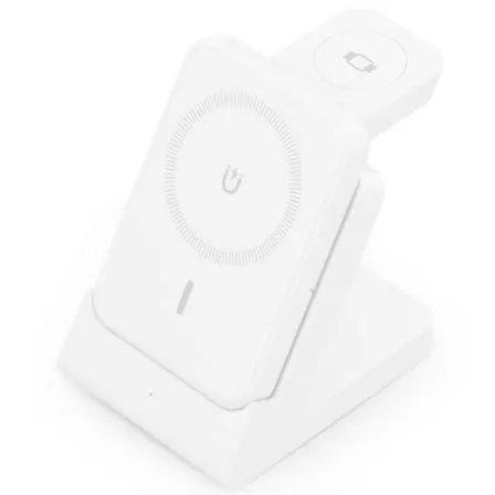 Carregador Wireless c/ Powerbank 5000MaH 15W (Branco) - AISENS