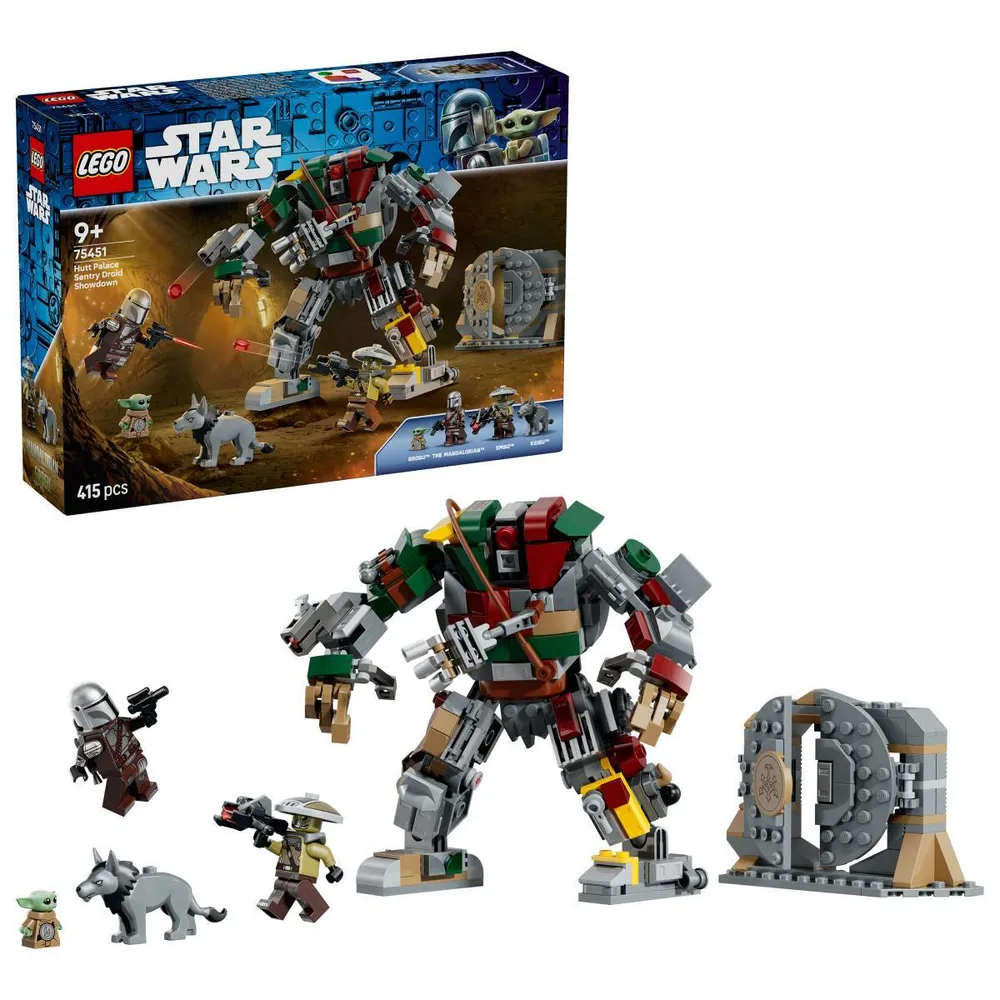 LEGO Star Wars: Duelo do Droide Sentinela no Palácio de Hutt | Idades 9+ | 415 Peças | Item 75451