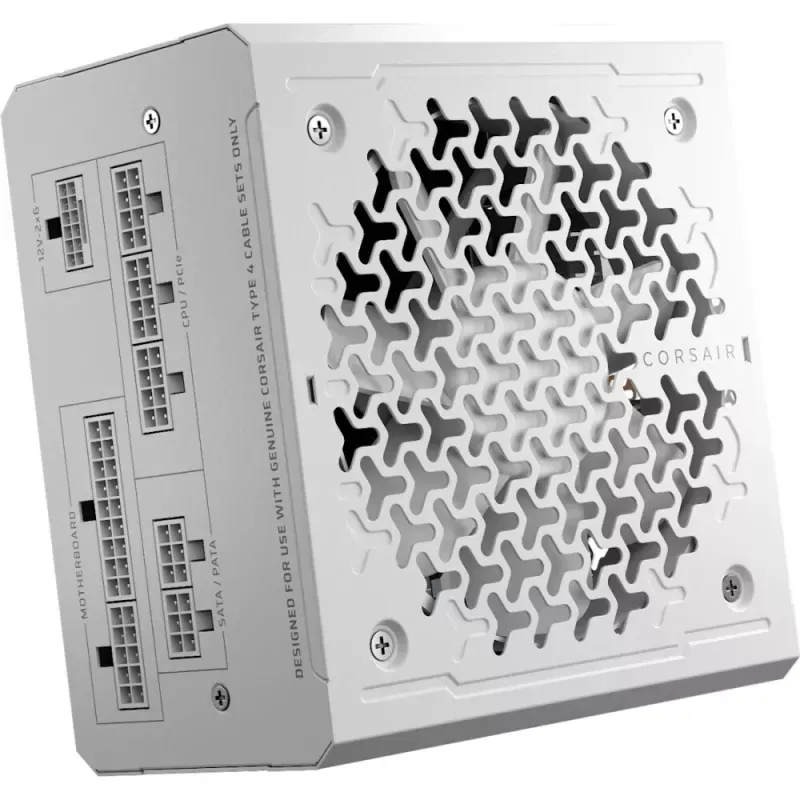 Fonte Modular Corsair RMe Series RM750e 750W 80 Plus Cybenetics Gold ATX3.1 - PCIe 5.1 Branca