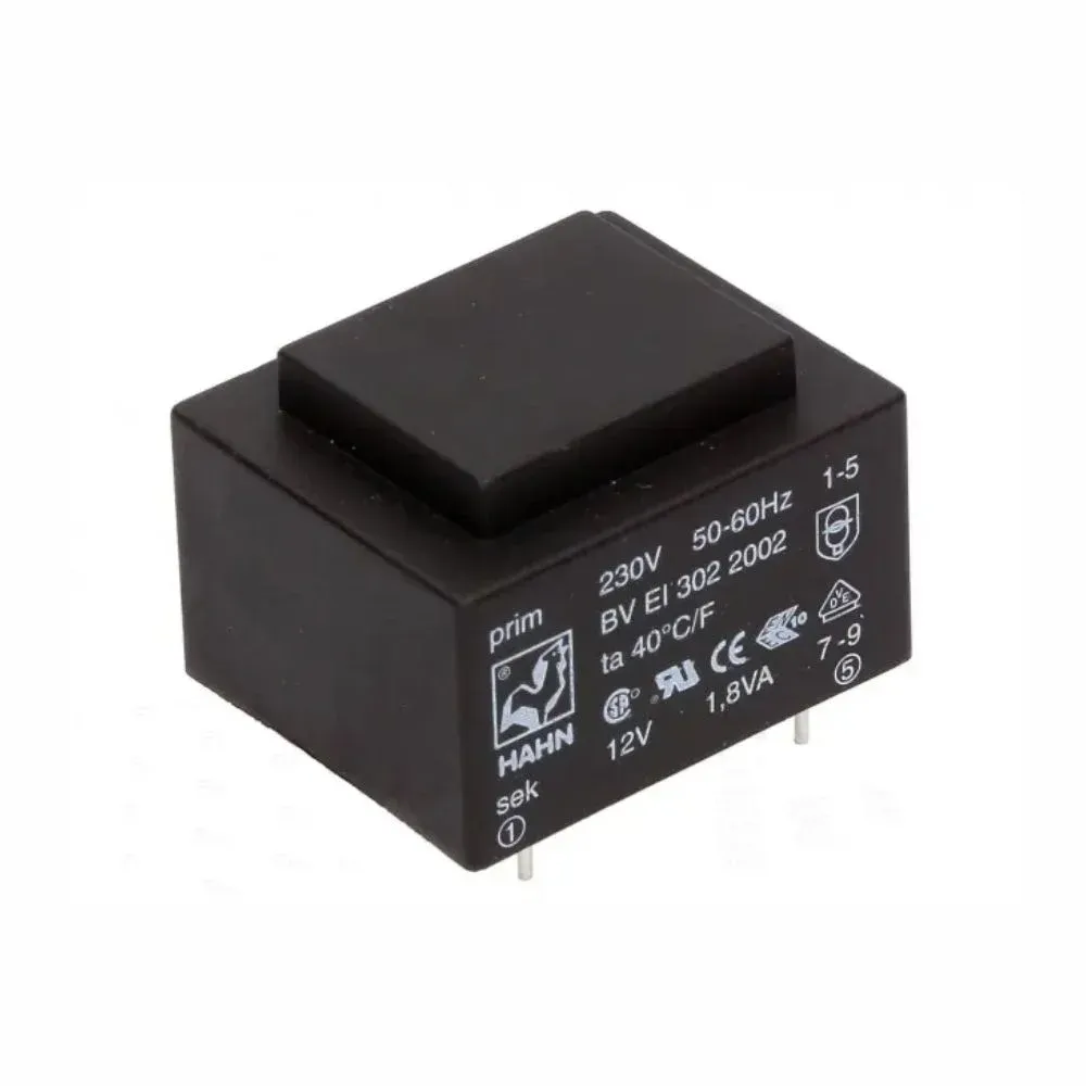 TRANSFORMADOR ENCAPSULADO 220VAC - 12VAC 1.8VA