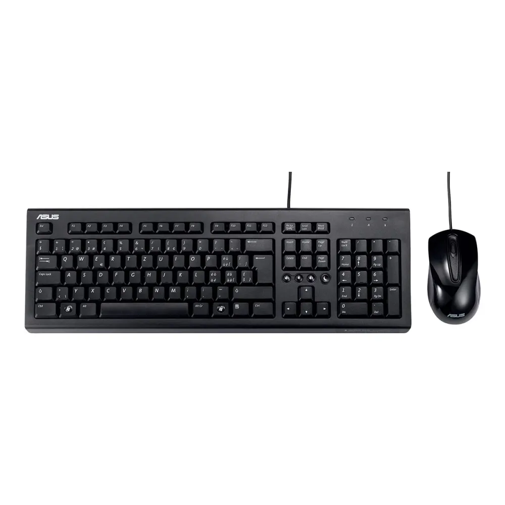 Teclado + Rato ASUS U2000 Preto