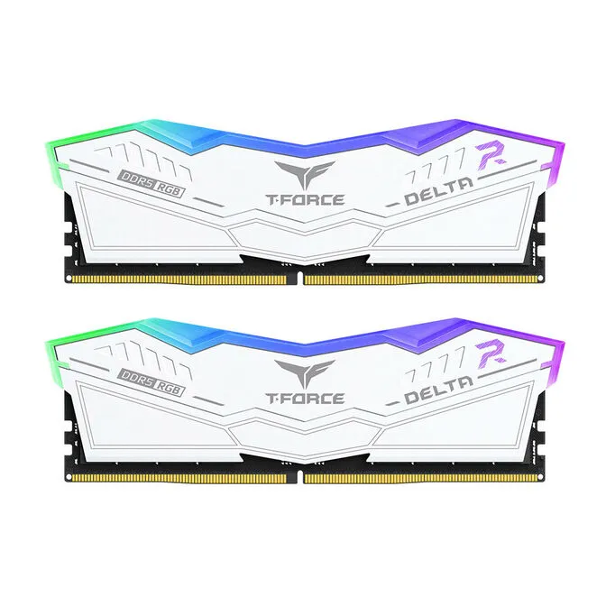 Team Group Kit 32GB (2 x 16GB) DDR5 5200MHz Delta RGB Branco CL40