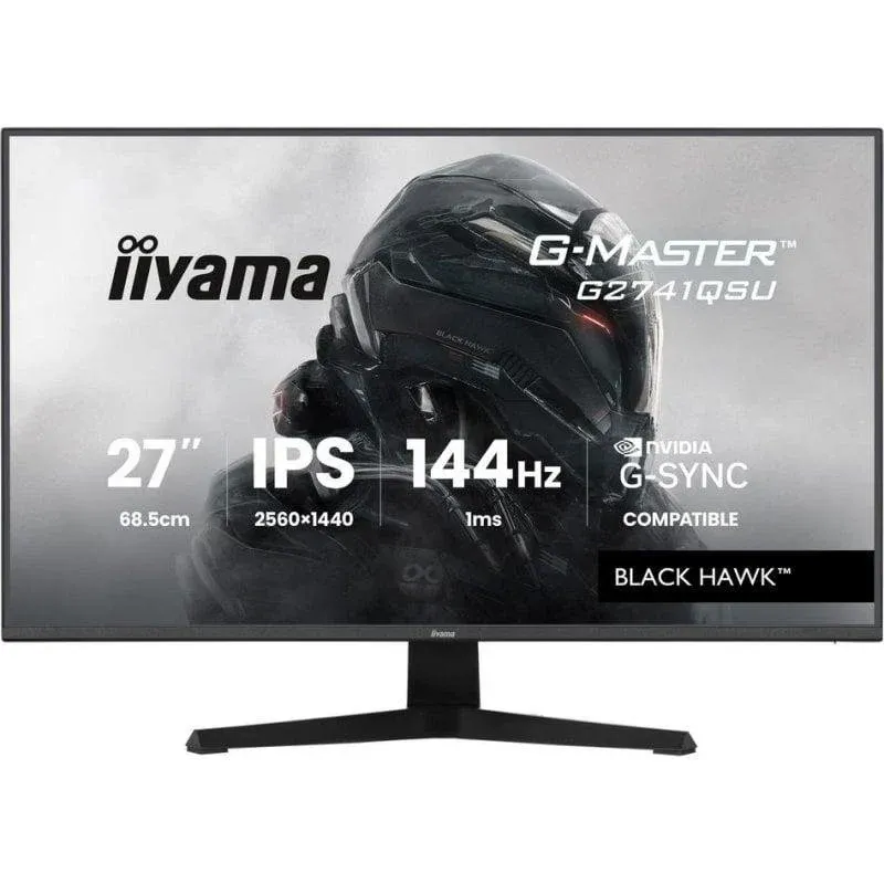 Monitor iiyama G-MASTER G2741QSU-B1 27" QHD 144Hz IPS 1ms FreeSync Altifalantes USB VESA