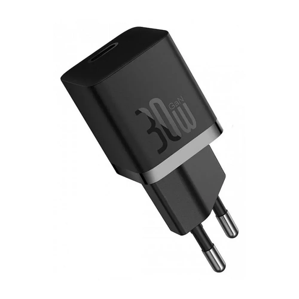 Carregador Baseus GaN5 Fast Charger (Mini) USB-C 30W Preto