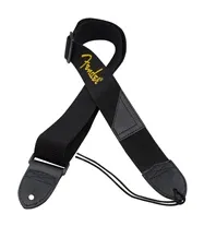 Correia Guitarra Fender Blk Yellow logo