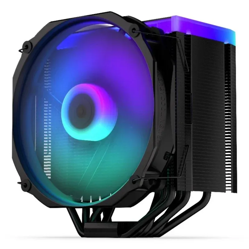 Cooler CPU Refrigeração a Ar ENDORFY Socket AM4 AM5 140 mm Fortis 5 Black ARGB Iluminação LED RGB