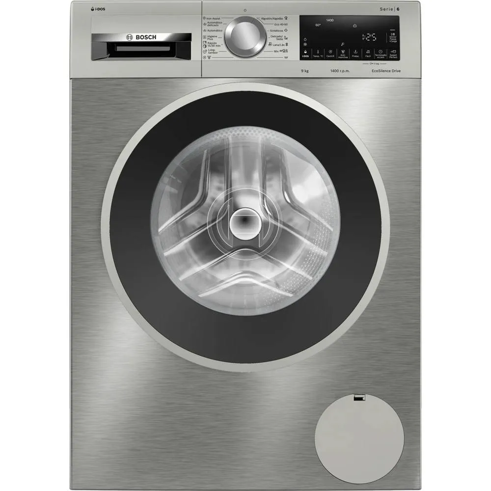 Máquina de Lavar Roupa de Livre Instalação Bosch WGG244FXES Serie 6 9Kg 1400RPM A Inox