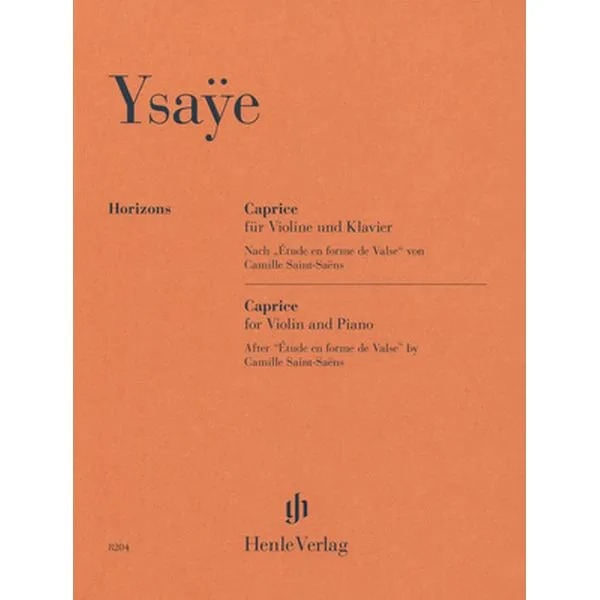 Henle Verlag Ysaÿe Caprice